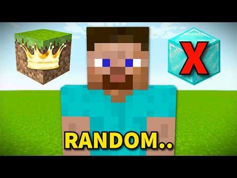 Beating Minecraft With Randomised Item Drops
