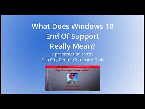 What Does Windows 10 End of Support Really Mean
