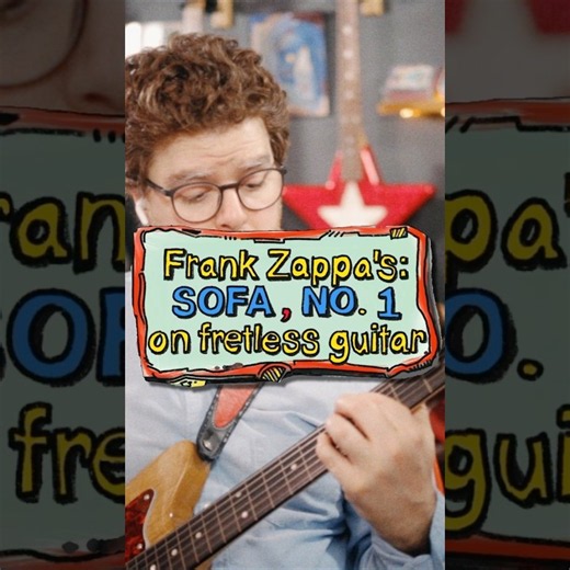 Frank Zappa's Sofa on Fretless Guitar