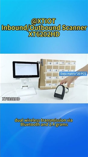 XTIOT XT6202HD Wireless Batch Barcode Scanner for Warehouse Receiving and Shipping