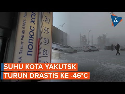Suasana Kota Terdingin di Dunia Yakutsk, Suhunya Minus 46 Derajat Celcius