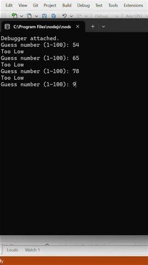 Number Guessing Game in Java Script