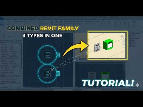 Combine Two Revit Families – Emergency Door Release & Egress Button | Arabic Tutorial