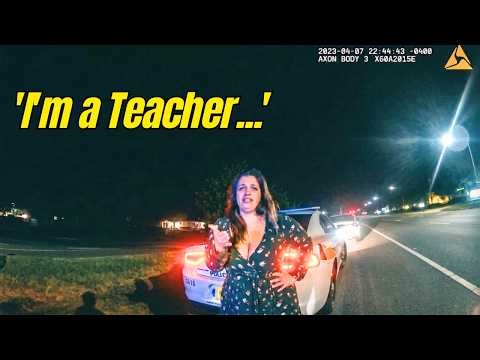 'I'm a Teacher!' Florida DUI Arrest in Flagler County Bodycam