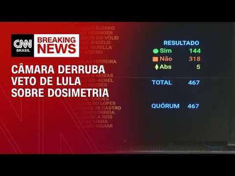 Câmara derruba veto à dosimetria; Senado vota agora | CNN 360°