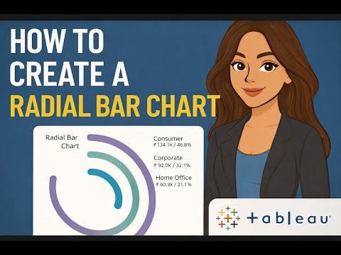 Radial Bar Chart | Tableau Tutorial | Data Visualization