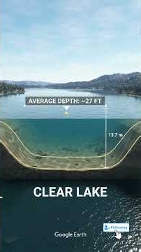 Lake Tahoe vs Clear Lake: Inside California's Most Extreme Waters #shorts