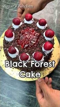 Black Forest Cake..Eggless Cake Recipe...Happy Birthday to You...❤️ #Shorts #Cake #CakeRecipe