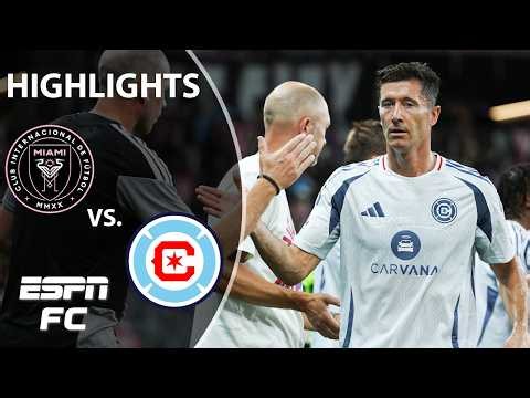 Suarez brace + Lewandowski's debut 🍿 Inter Miami vs. Chicago Fire FC | MLS Highlights | ESPN FC