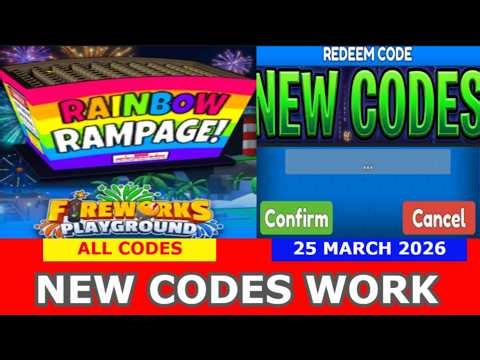 *NEW CODES* Fireworks Playground ROBLOX | ALL CODES | 03/25/2026