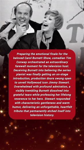 Tim Conway’s Emotional Final Prank on Carol Burnett. #timconway