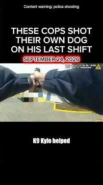 These cops shot their own dog on his last shift.