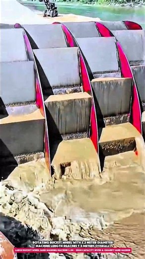 Large Bucket Wheel Sand Washing Machine 3.2m - High Capacity River & Quarry Sand Washer