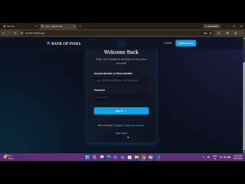 Bank Management System | Full Stack Flask Project | User & Admin Modules | Capstone Project