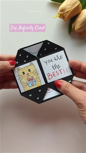 ADORABLE Handmade Infinity Birthday Card!