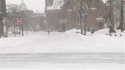 A powerful lake-effect snowstorm is slamming the Interior Northeast and New England, bringing whiteout conditions, dangerous winds and feet of snow. @thekatiebyrne reports live from Syracuse, New York — the bullseye for the heaviest snowfall. | Fox News