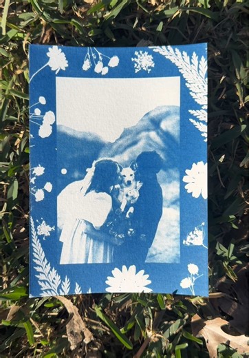 I love making customs 🥹 #cyanotypetutorial #fyp #cyanotypeprint #cyanotype #cyanotypeprocess
