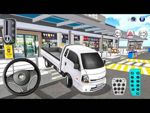 New White Truck Kia Pickup in Highway Rest Area - 3D Driving Class Simulation - Android game
