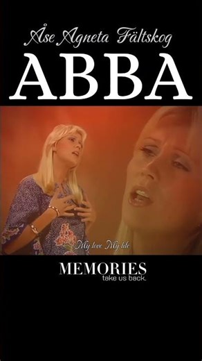 ABBA Agnetha Fältskog My love My life #abba 👉#subscribe #best #love #music #dance #popmusic #life