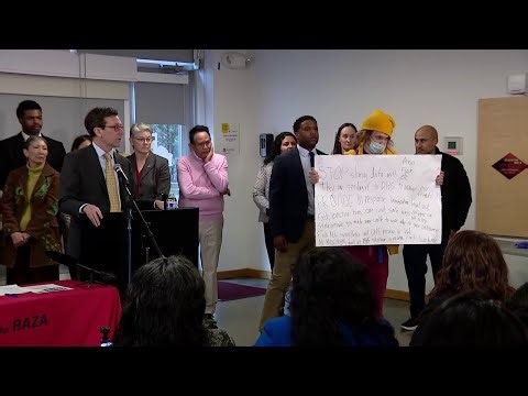 Protester disrupts WA Gov. Bob Ferguson bill signings in Seattle