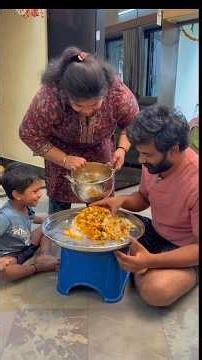eating panasakaya biryani #food #foodie #eating #mandi #chicken #family #sandeepgoud