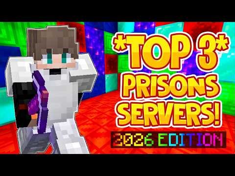 TOP 3 PRISON SERVERS *2026* | Best Minecraft OP Prison | 1.8/1.19/1.20+ JAVA & BEDROCK SERVER