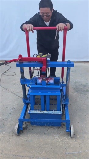 Low Investment movable Hand Made Concrete Hollow Block machine For Construction #blocks #concrete
