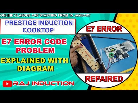Prestige Induction Cooktop E7 Error Problem Explained With Diagram | Raj Induction
