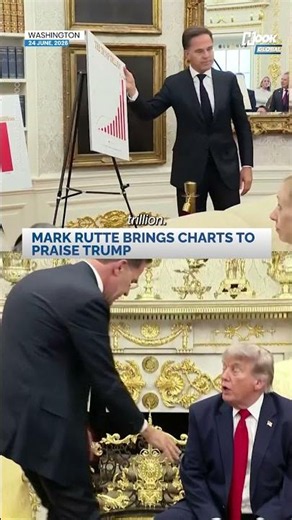 NATO chief Mark Rutte praises Trump with ‘Trump Trillion’ chart | Oval office meeting
