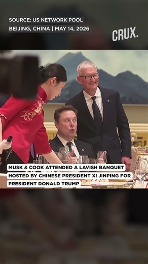 Elon Musk’s Viral Candid Moment With Tim Cook at Trump-Xi Summit in China | WATCH
