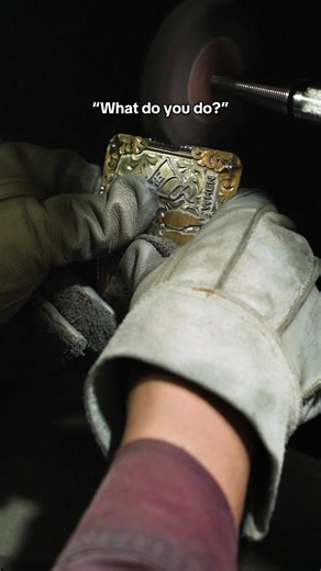 Molly’s the name, Silversmithing is the Game 🔥 DM us to customize a Belt Buckle for any Occasion #handengraving #silversmith #custombeltbuckle #fypシ゚viral