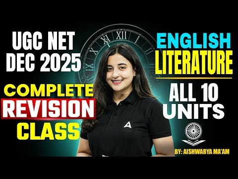 UGC NET English Literature Marathon | UGC NET English All 10 Units Complete Revision| Aishwarya Puri