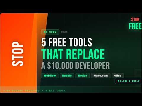 5 Free Tools That Replace a $10,000 Developer in 2026 🚀