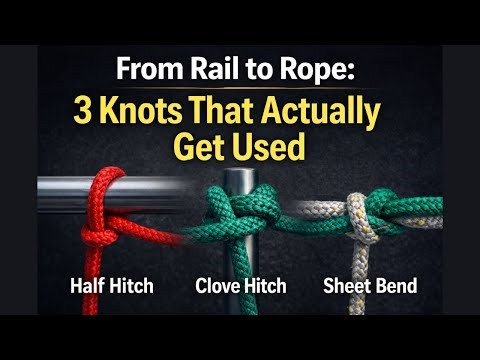 From Rail to Rope | The Best Knots | That Actually Get Used #trending #tipsandtricks #tutorial #diy