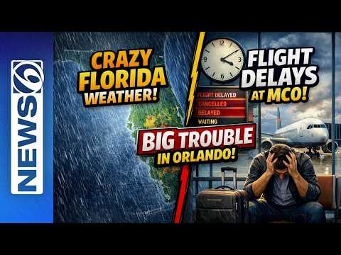 CRAZY Florida Weather and Flight DELAYS at MCO