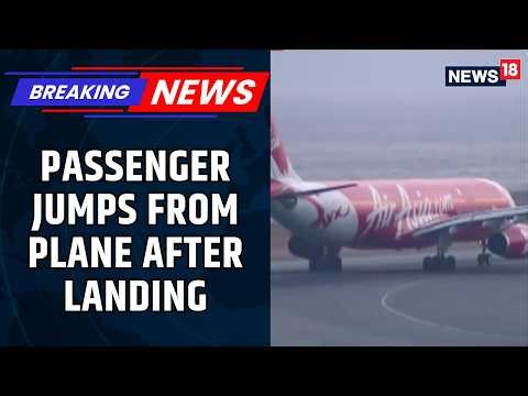 VIRAL INCIDENT: Flyer Jumps Off Air Arabia Plane After Opening Emergency Exit During Taxi | News18