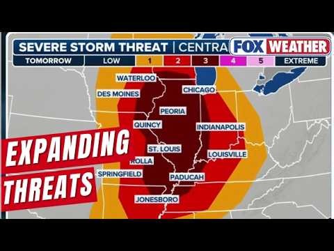 55m+ At Risk To Start The Week, With Tornadoes, Large Hail, And Damaging Winds Expected