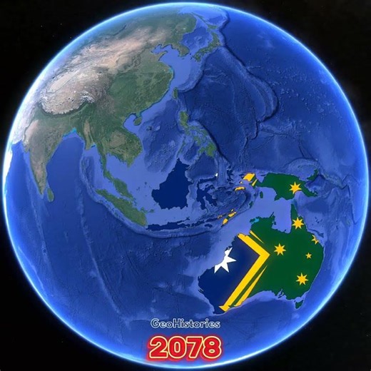 Evolution of Australia in 500 Years #maps #history #historymap