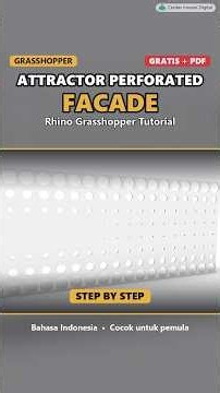 Grasshopper: Attractor Perforated Facade Panels #Shorts