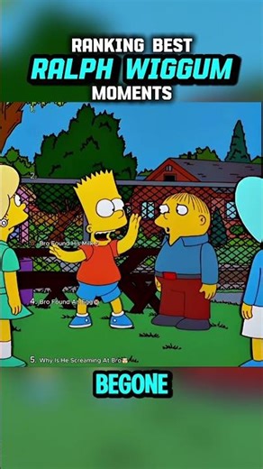Ralph Wiggum Best Moments 😭 #shorts