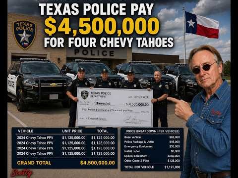 Government Pays 4.5 Million for 4 Chevy Tahoes