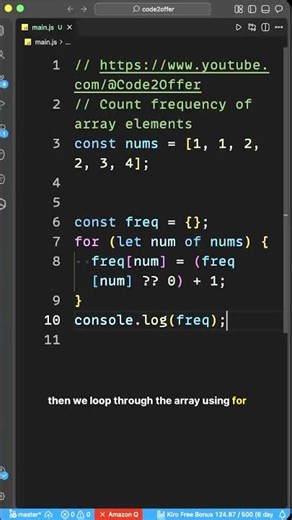 JavaScript Frequency Count Trick 🔥 Most Asked Interview Pattern