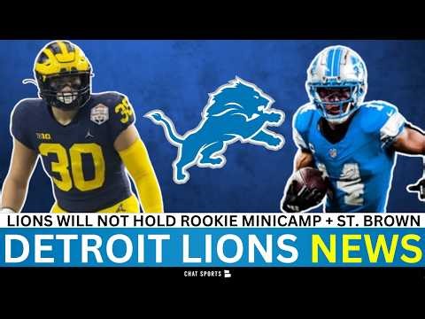 Lions Skip Rookie Minicamp - Here's Why