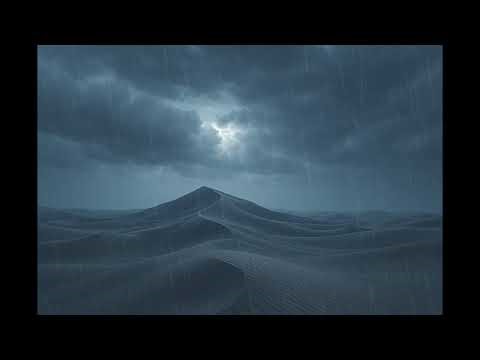Desert Storm Sounds | 15 Minutes of Wind & Distant Thunder Ambience