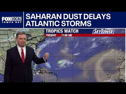 Saharan dust delays Atlantic storms