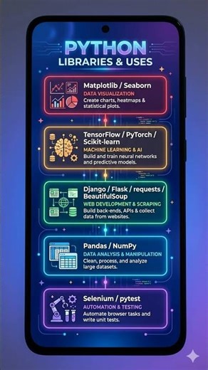 Python Libraries and Uses