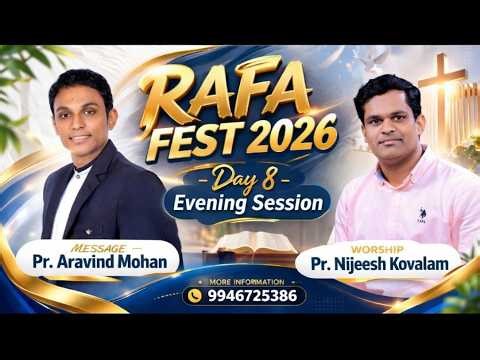 21 Days Fasting Prayer | Message: Pr.Aravind Mohan | Worship: Pr.Nijeesh kovalam | Day 8 evening