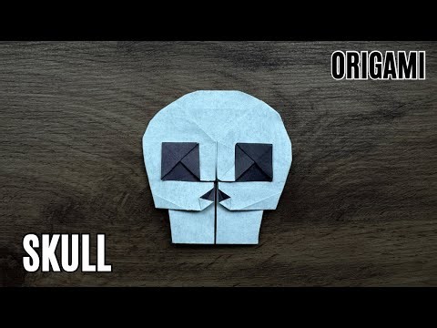 Origami Skull Emoji Tutorial | How to Make Skull From Paper Easy Step By Step | Halloween Decoration
