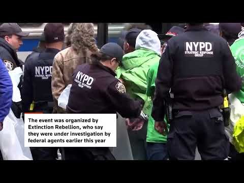 Arrests made at Earth Day protests outside Trump Tower