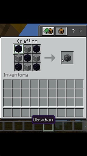 How to CRAFT Bedrock in Minecraft! #minecraft #shorts